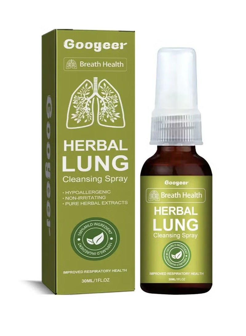 Googeer Breath Health  Brealth detox  Lung Cleansing Spray, Natural  Essence for Powerful Lung Support –  Lung Cleanse Mist 30ml - Image 1